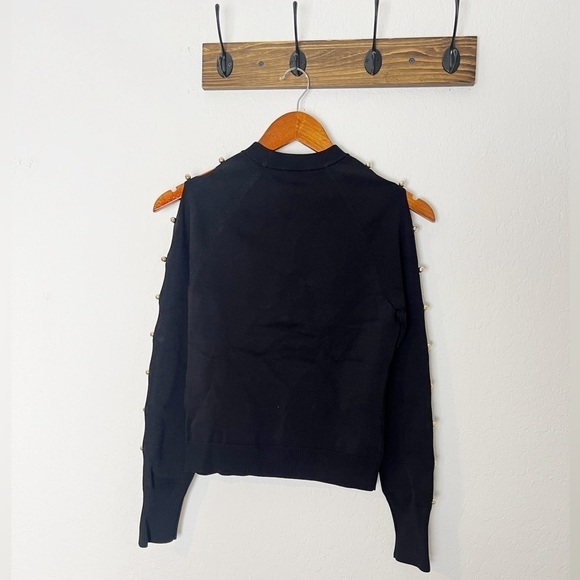 JONATHAN SIMKHAI Ryann Beaded Keyhole Sweater - Picture 6 of 7